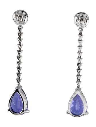 Earrings 14K 7.52ctw Tanzanite & Diamond Drop Earrings