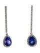 Earrings 14K 4.25ctw Tanzanite & Diamond Drop Earrings
