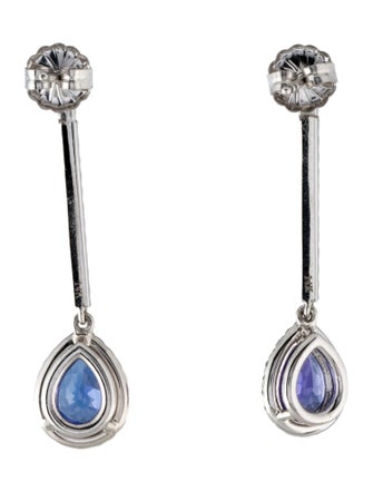 Earrings 14K 4.25ctw Tanzanite & Diamond Drop Earrings