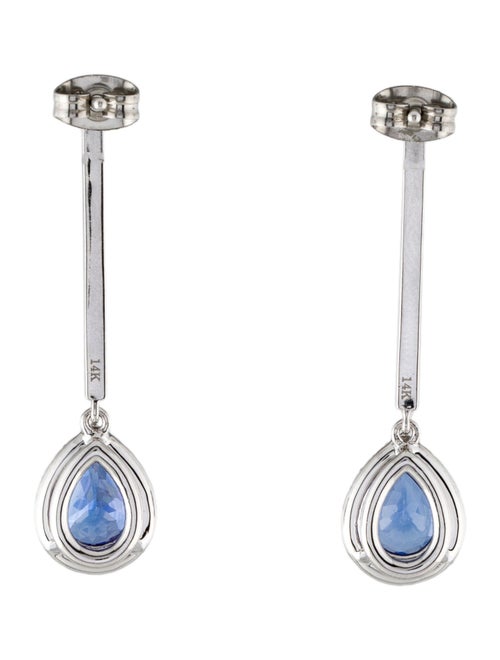 Earrings 14K 3.72ctw Tanzanite & Diamond Drop Earrings