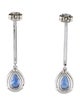 Earrings 14K 3.72ctw Tanzanite & Diamond Drop Earrings