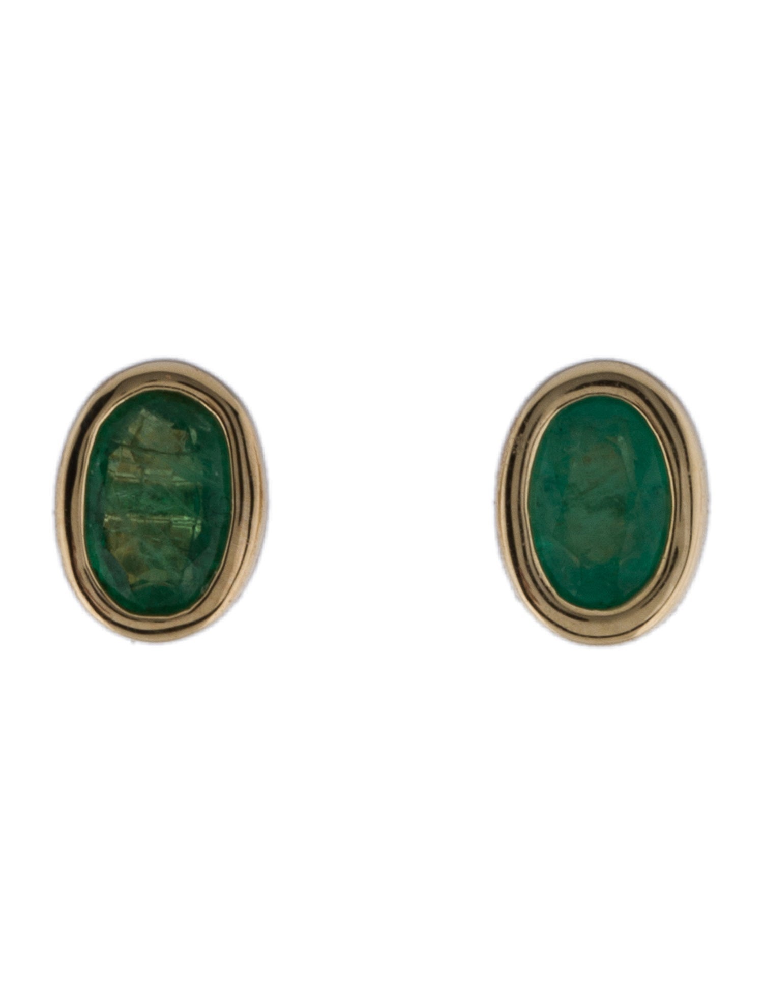 Earrings 14K Emerald Stud Earrings