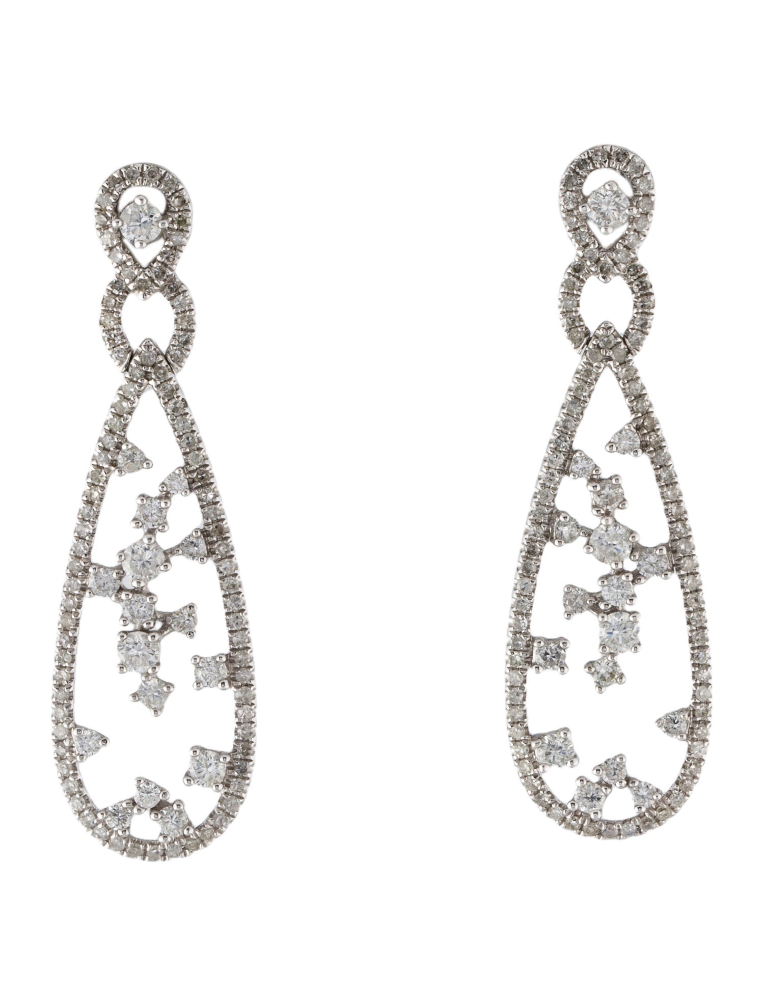 Earrings 14K 1.52ctw Diamond Drop