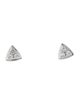 Earrings 14K Diamond Triangular Stud Earrings