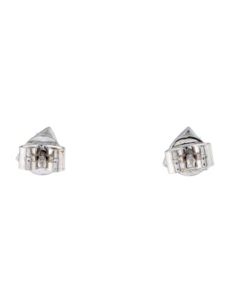 Earrings 14K Diamond Triangular Stud Earrings