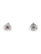 Earrings 14K Diamond Triangular Stud Earrings