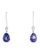 Earrings 14K Tanzanite & Diamond Drop Earrings