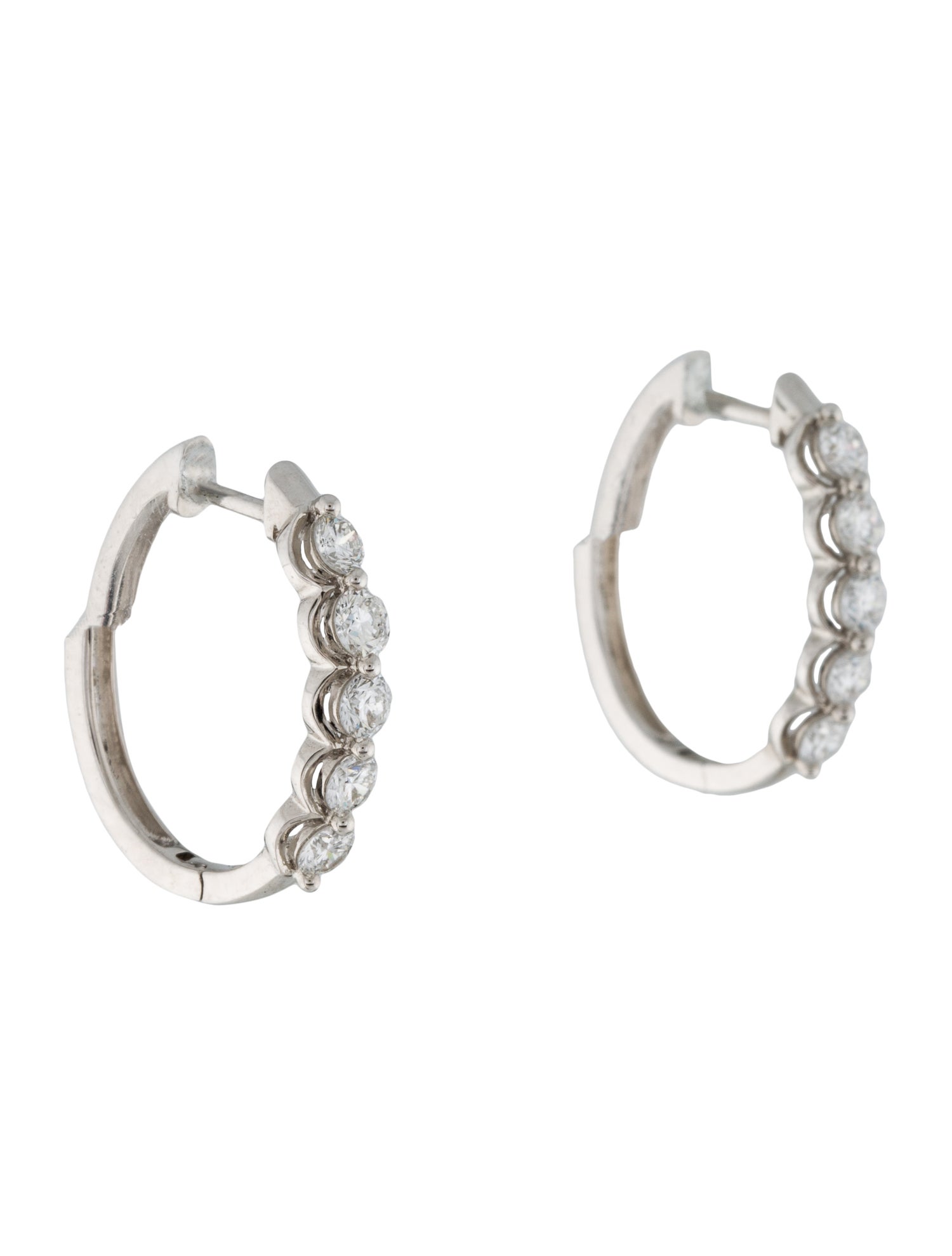 Earrings 14K1.00ctw Lab-Grown Diamond Hoop Earrings