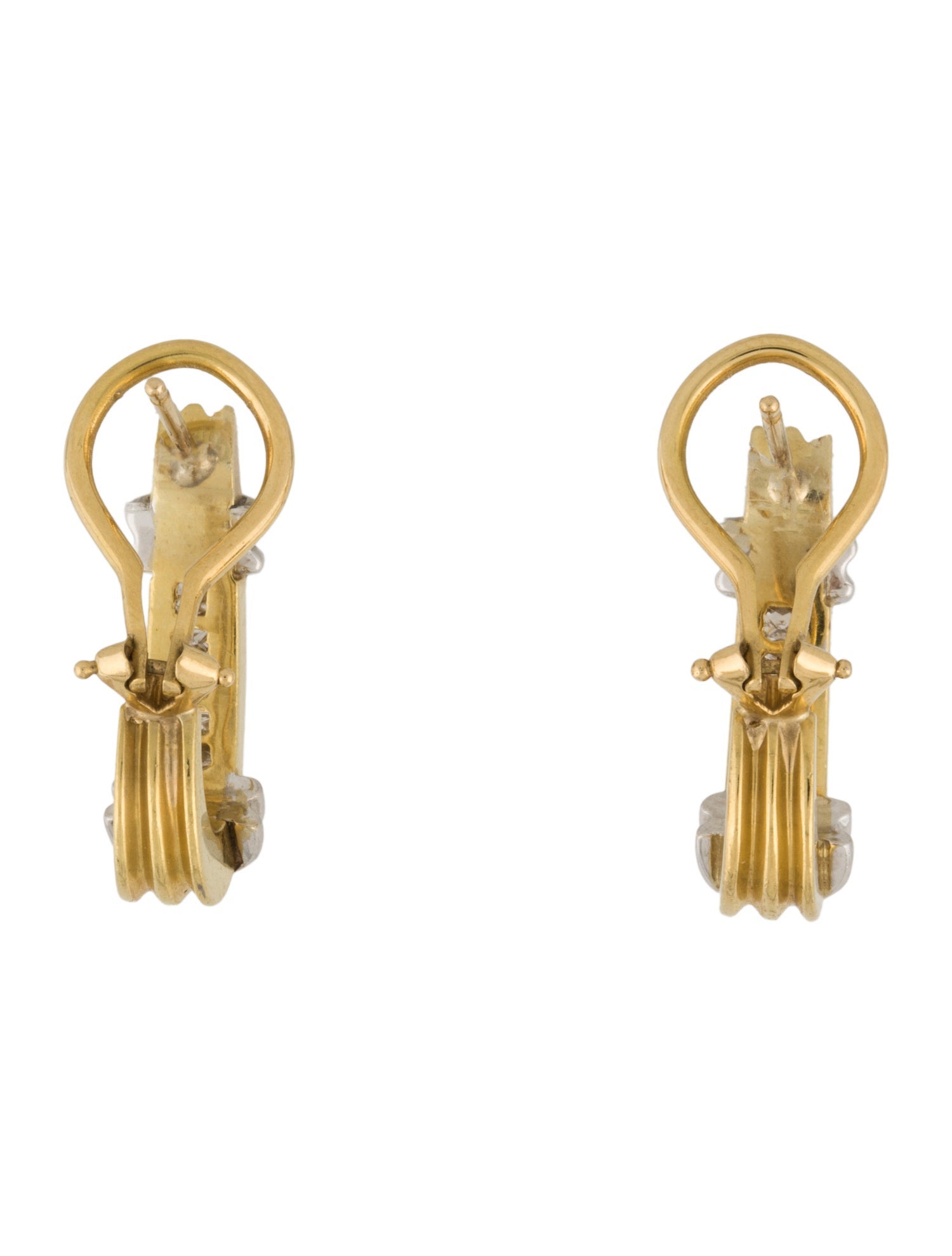 Earrings 14K Diamond Earclips