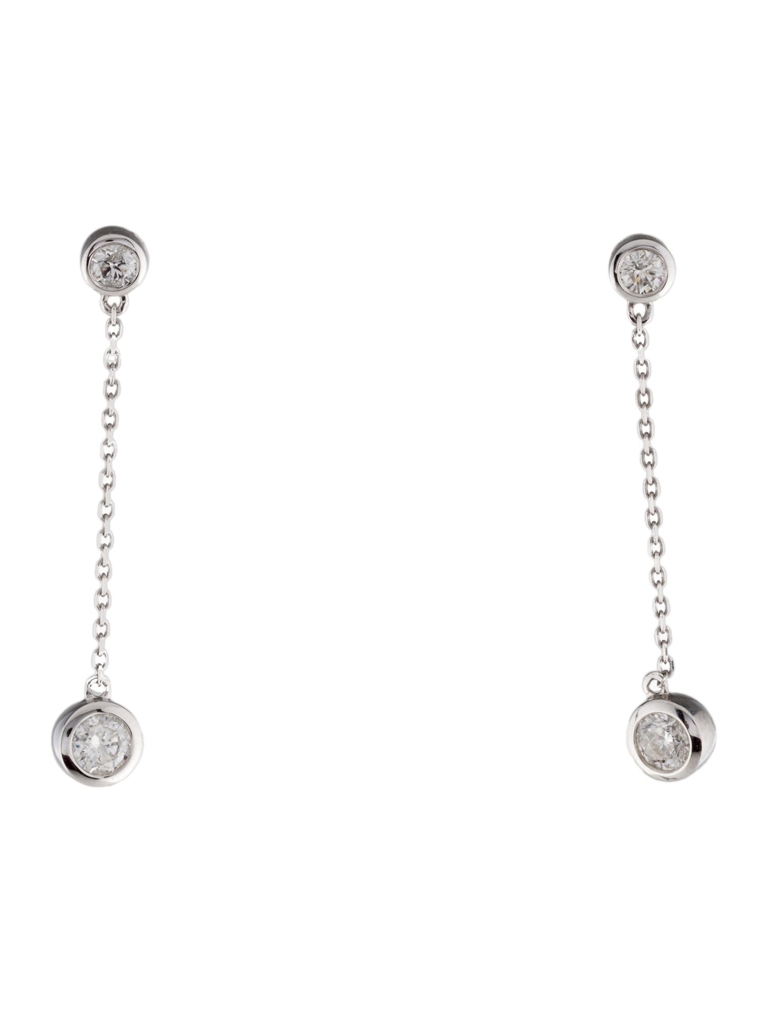 Earrings 14K Diamond Drop Earrings