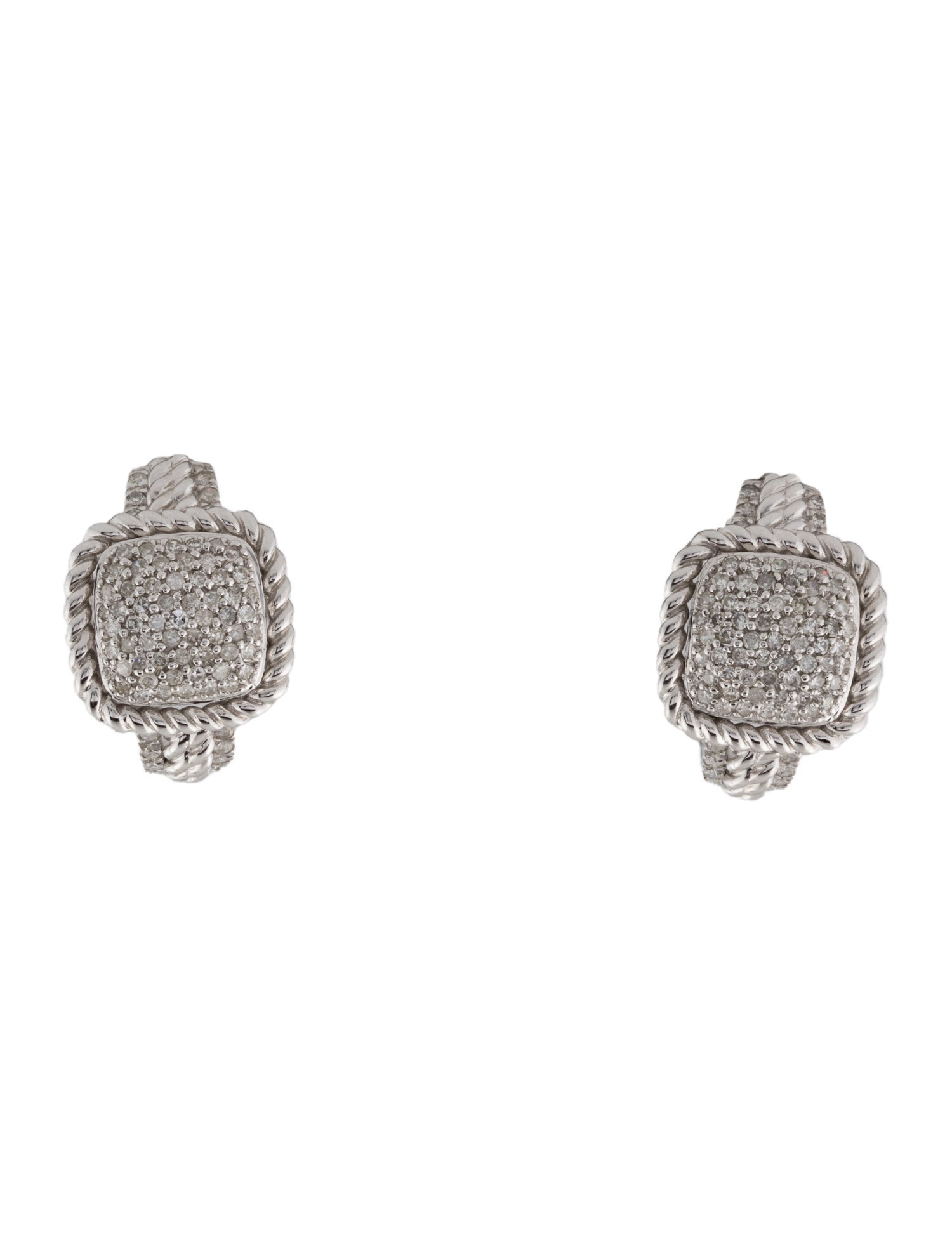 Earrings 14K Diamond Pavé Earclips