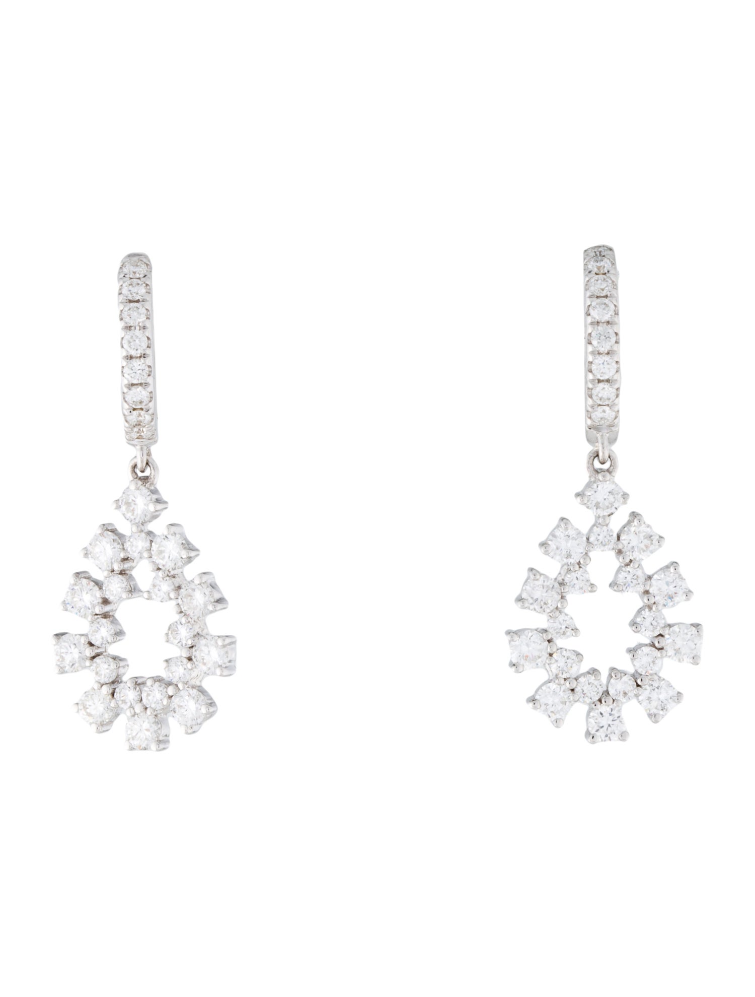 Earrings 14K 1.06ctw Diamond Drop Earrings