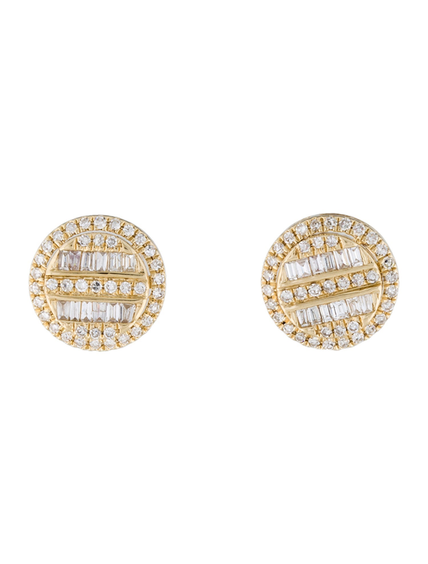 Earrings 14K Diamond Pavé Stud Earrings