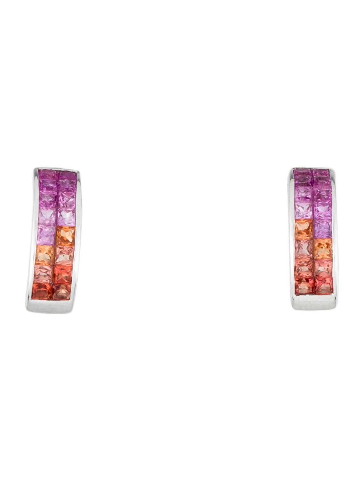 Earrings 18K Sapphire Earclips