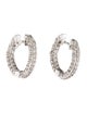 Earrings 14K 1.80ctw Diamond Inside/Outside Hoop Earrings