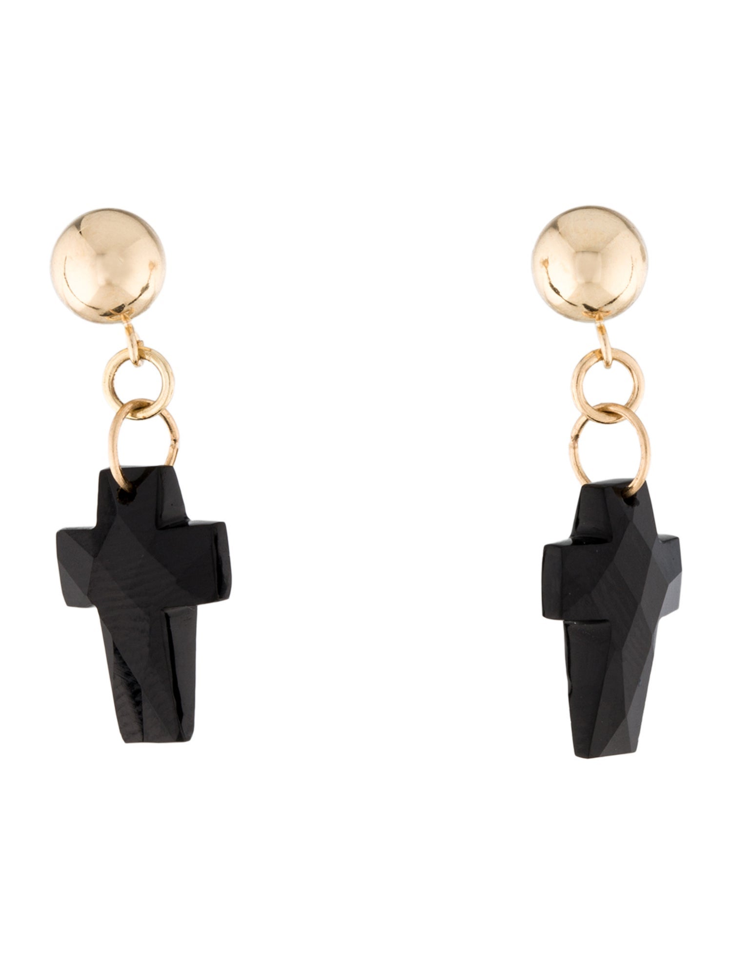 Earrings 14K Onyx Drop Earrings