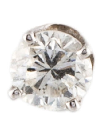 Earrings 14K Diamond Screw Back Single Stud Earring