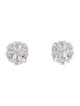 Earrings 14K Diamond Rose Earclips