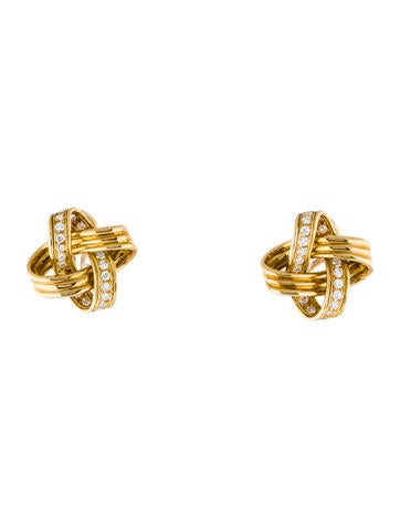 18K Diamond Clip-On Earrings