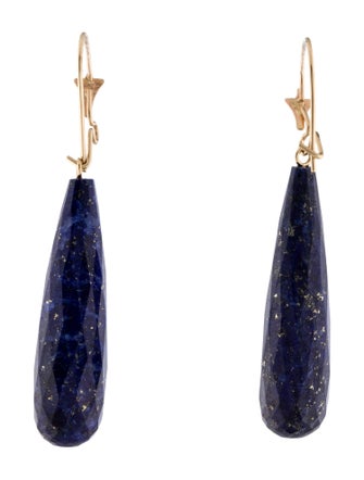 Earrings 14K Lapis Lazuli Drop Earrings