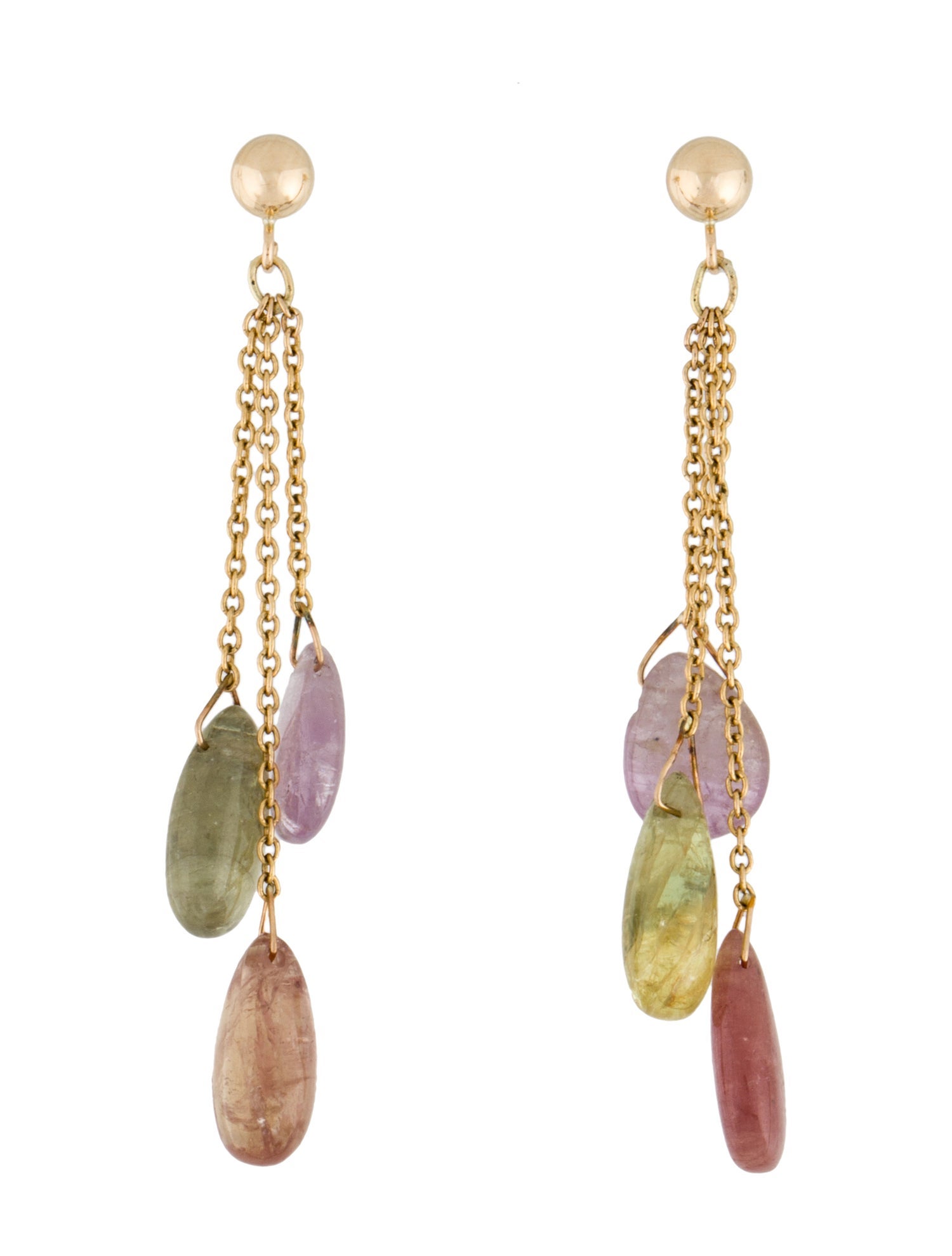 Earrings 14K Sapphire Drop Earrings