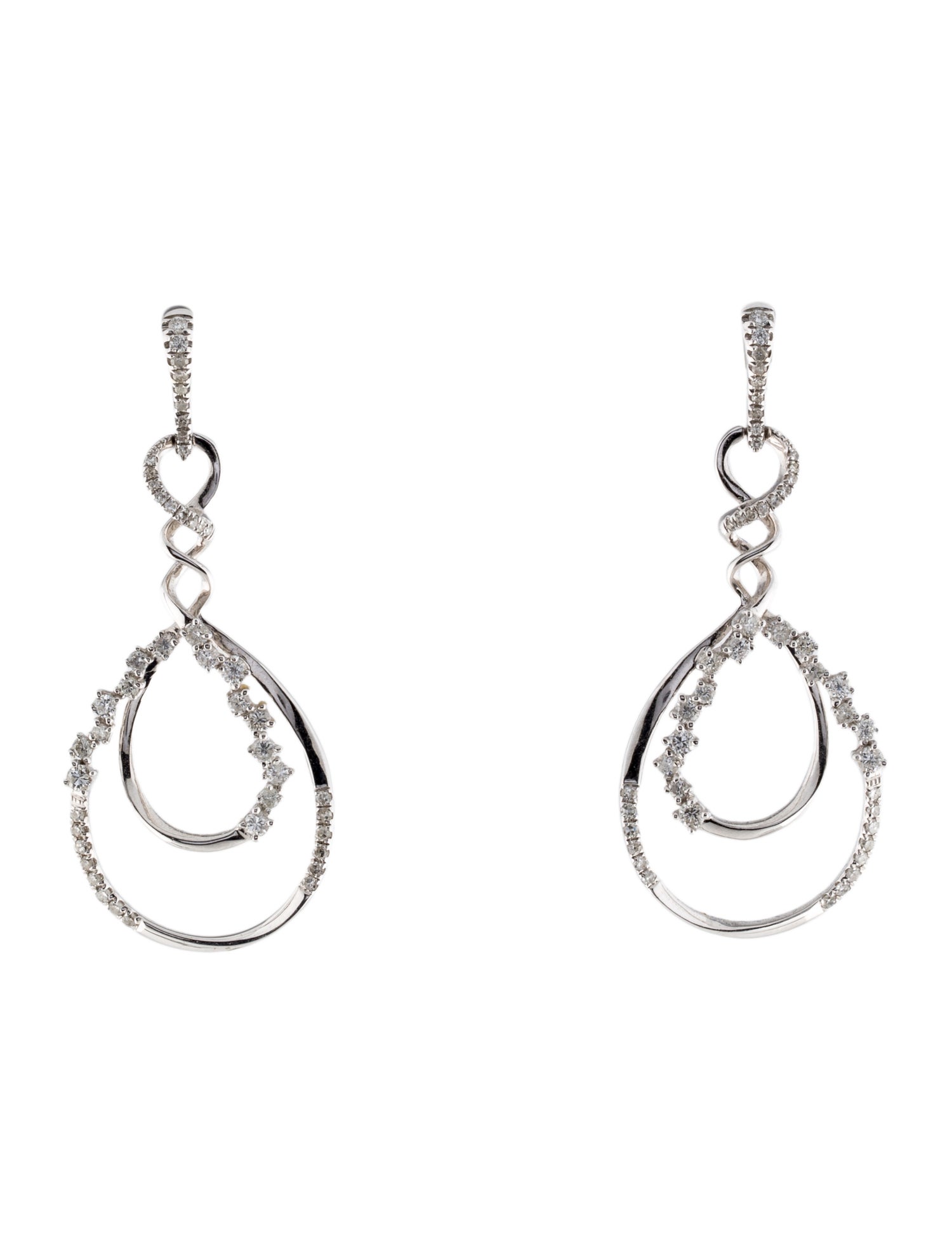 Earrings 14K Diamond Drop Earrings