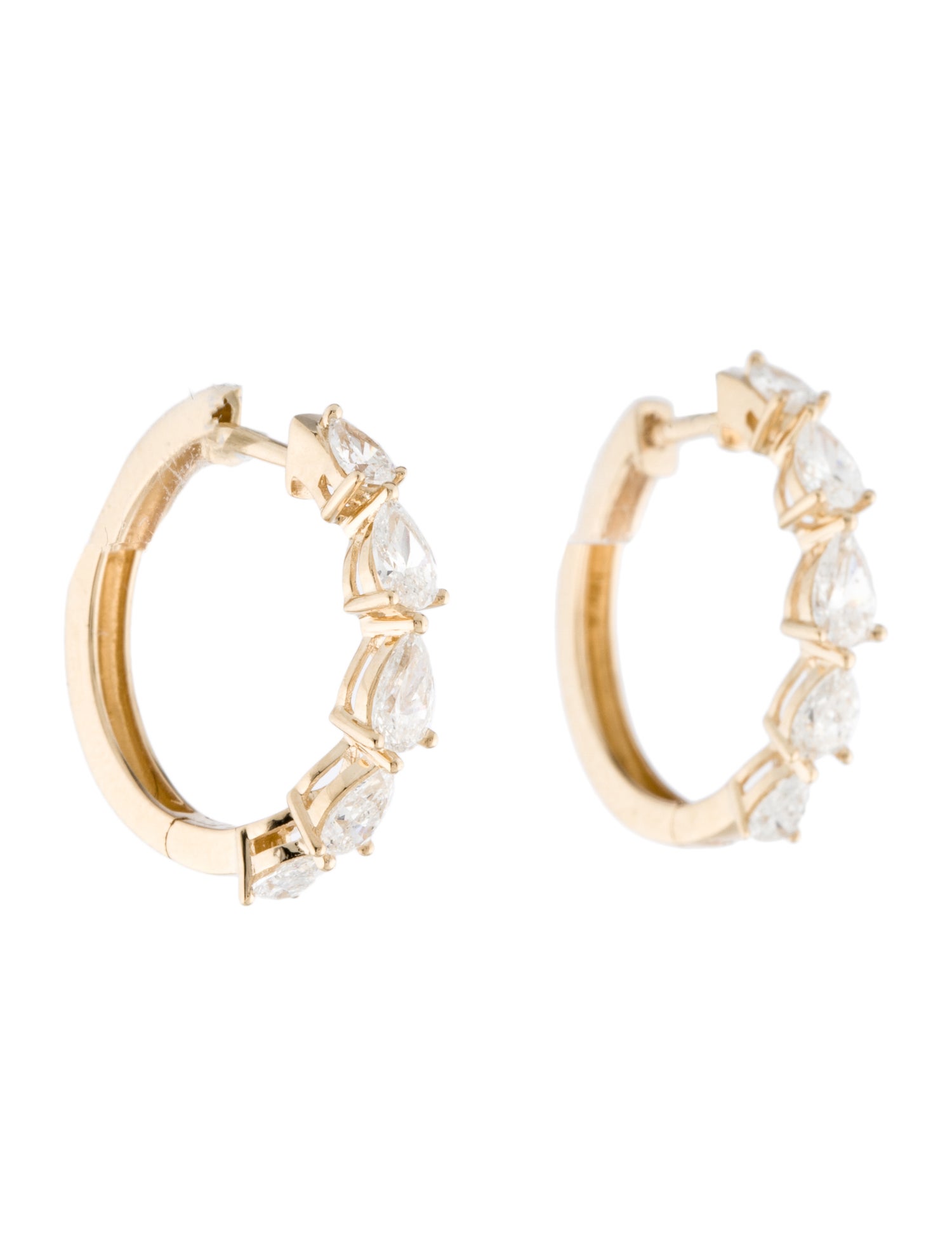 Earrings 14K 1.25ctw Lab-Grown Diamond Hoop