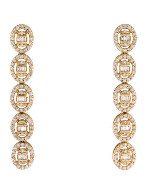 Earrings 14K Diamond Drop Earrings