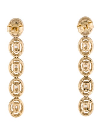 Earrings 14K Diamond Drop Earrings