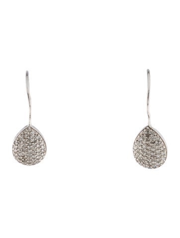 Earrings Drop 14K Diamond Teardrop