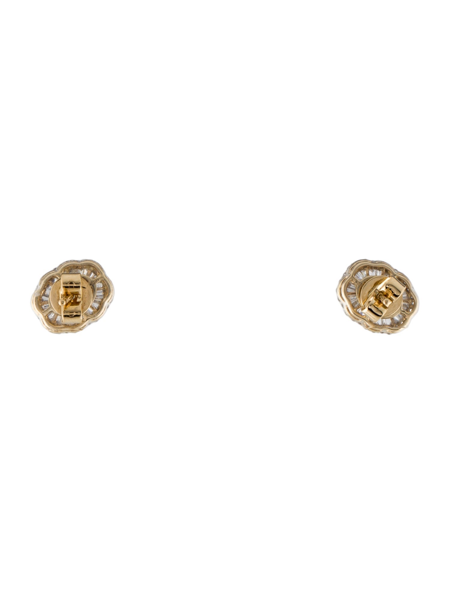 Earrings 14K Sapphire & Diamond Stud Earrings