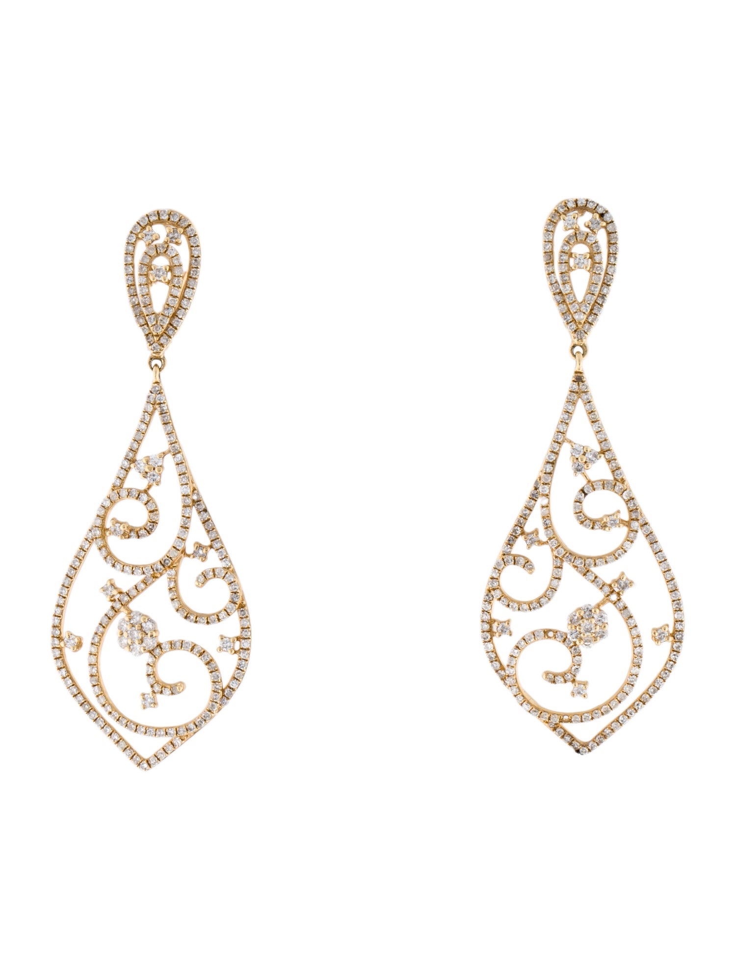 Earrings 14K 1.73ctw Diamond Drop Earrings