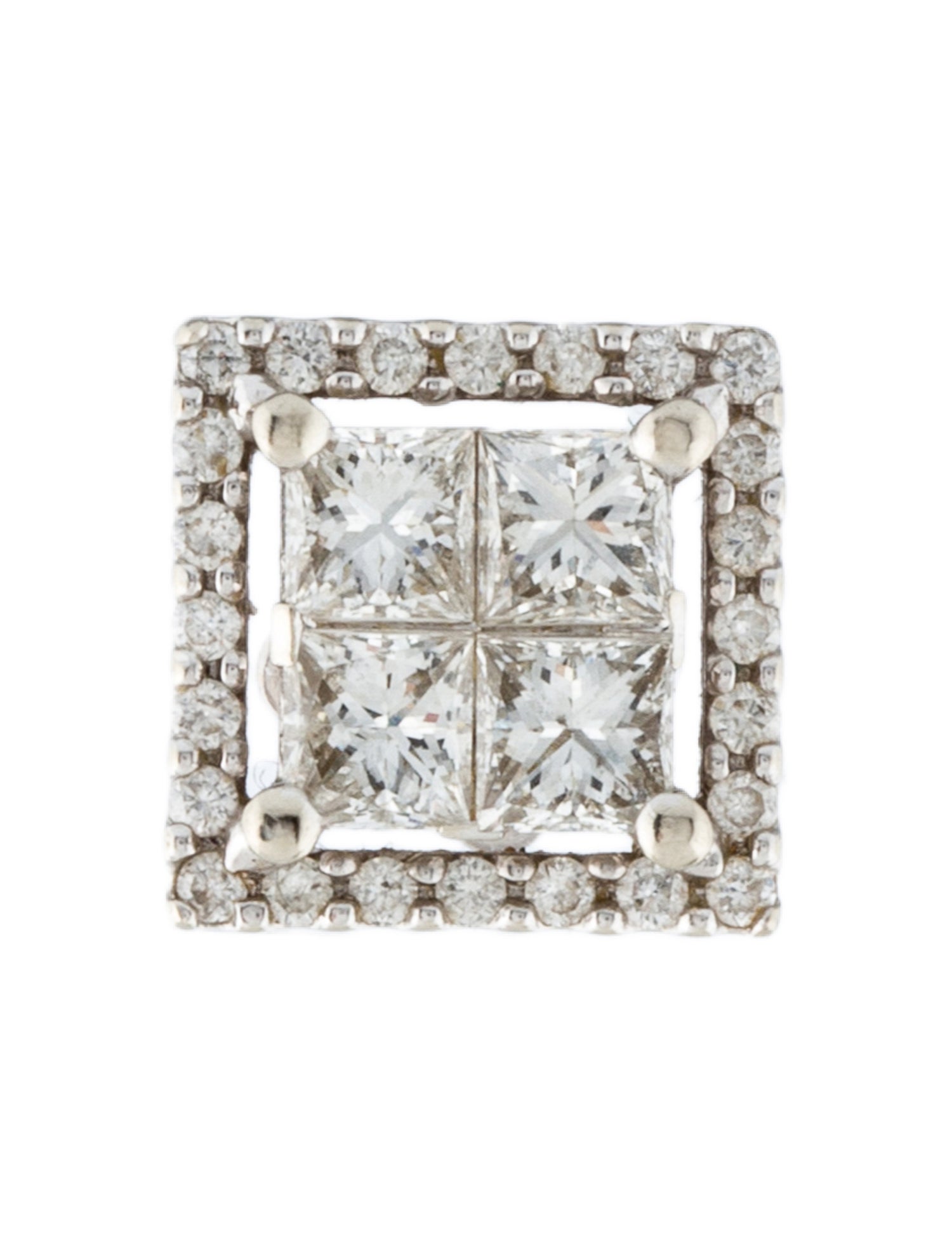 Earrings 14K Diamond Single Stud Earring