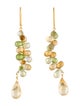 Earrings 14K Citrine & Peridot Drop Earrings