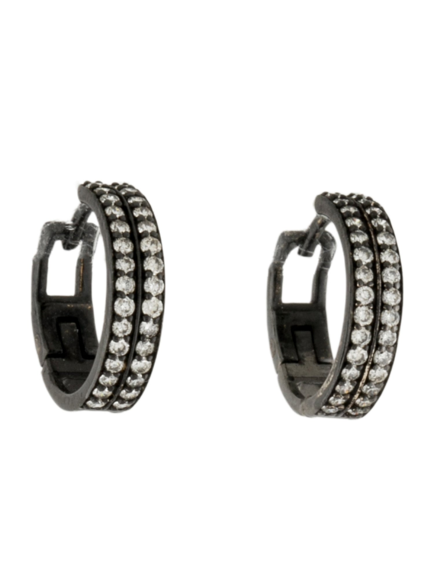 Earrings 14K Diamond Hoop