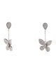 Earrings 14K Diamond Butterfly Drop Earring
