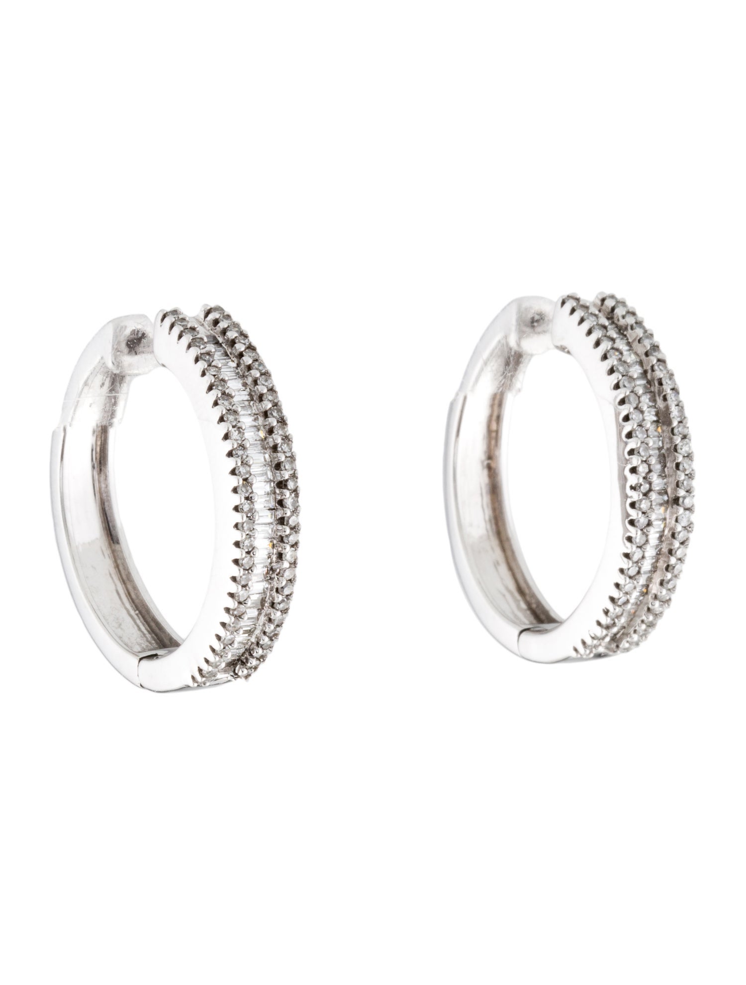 Earrings 14K 1.05ctw Diamond Hoop