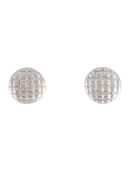 Earrings 18K Diamond Woven Earclips