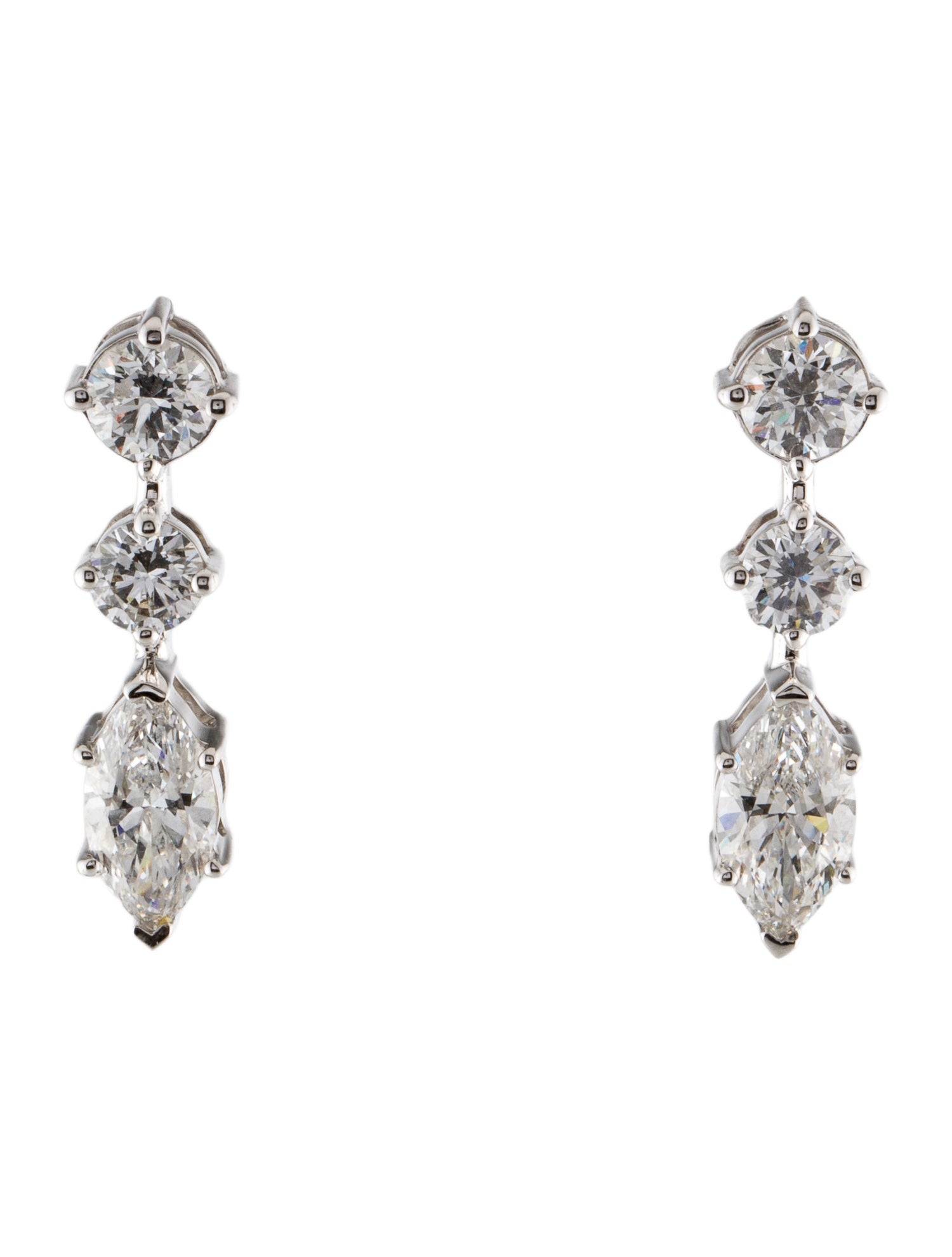 Earrings 14K 3.92ctw Lab-Grown Diamond Drop