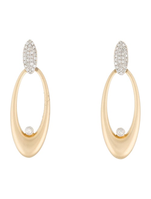 Earrings 14K Diamond Drop Earrings