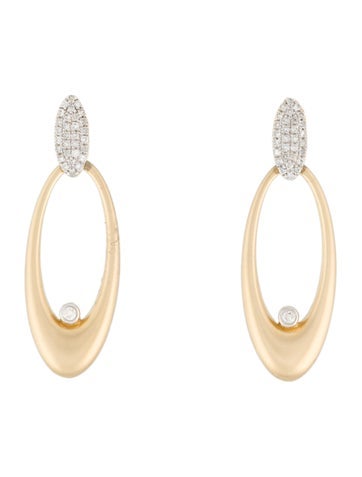 Earrings Drop 14K Diamond