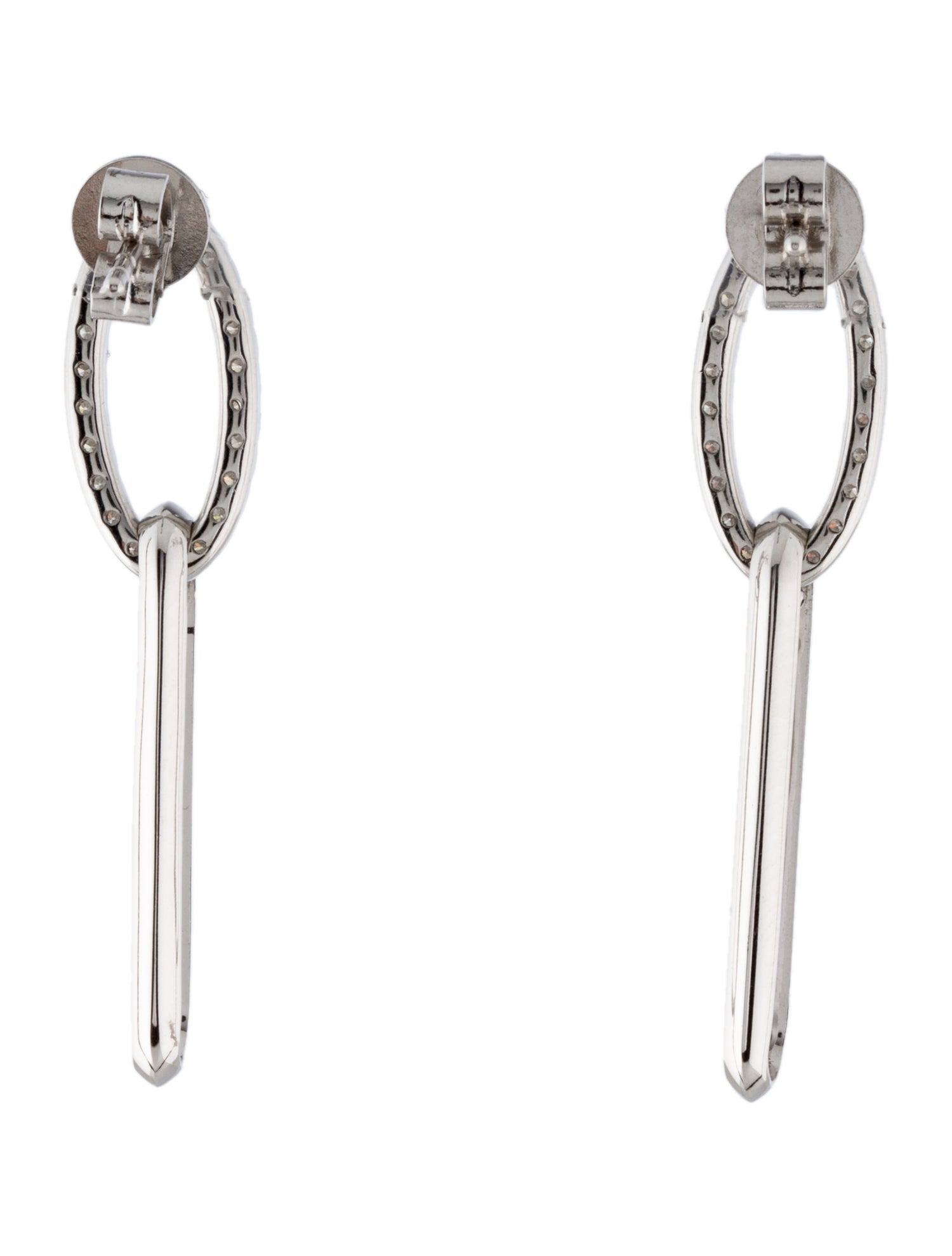 Earrings 14K Diamond Link Drop Earrings