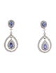 Earrings 14K 1.18ctw Tanzanite & Diamond Drop Earrings