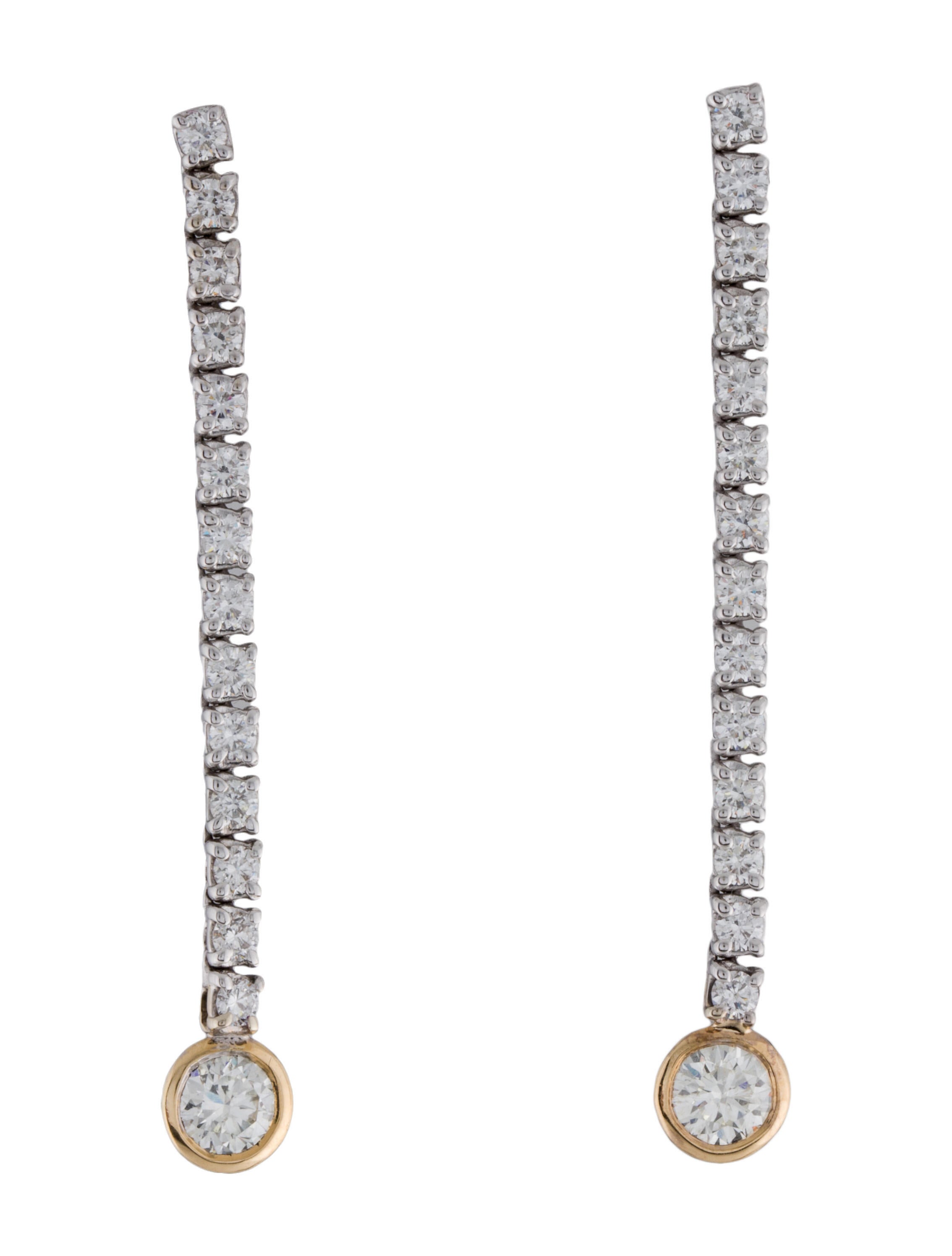 Earrings 2.62ctw Diamond Drop Earrings w/ Tags