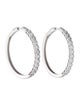 Earrings 14K 3.00ctw Diamond Hoop Earrings