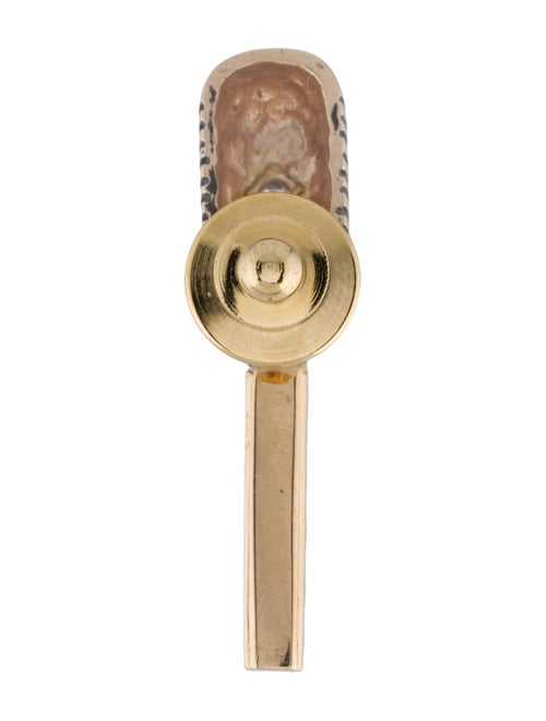 Earrings 14K Diamond Microphone Lapel Pin