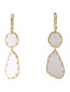 Earrings 14K Diamond & Mother of Pearl Drop Earrings