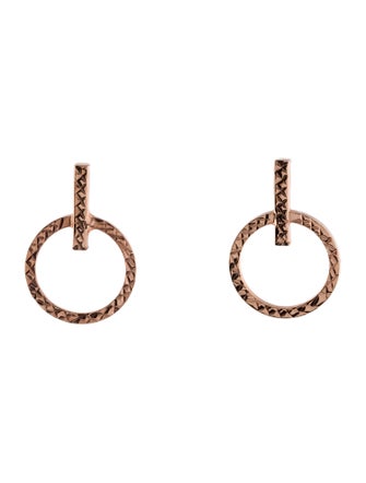 Earrings 14K Circle Drop Earring