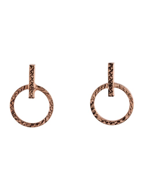Earrings 14K Circle Drop Earring