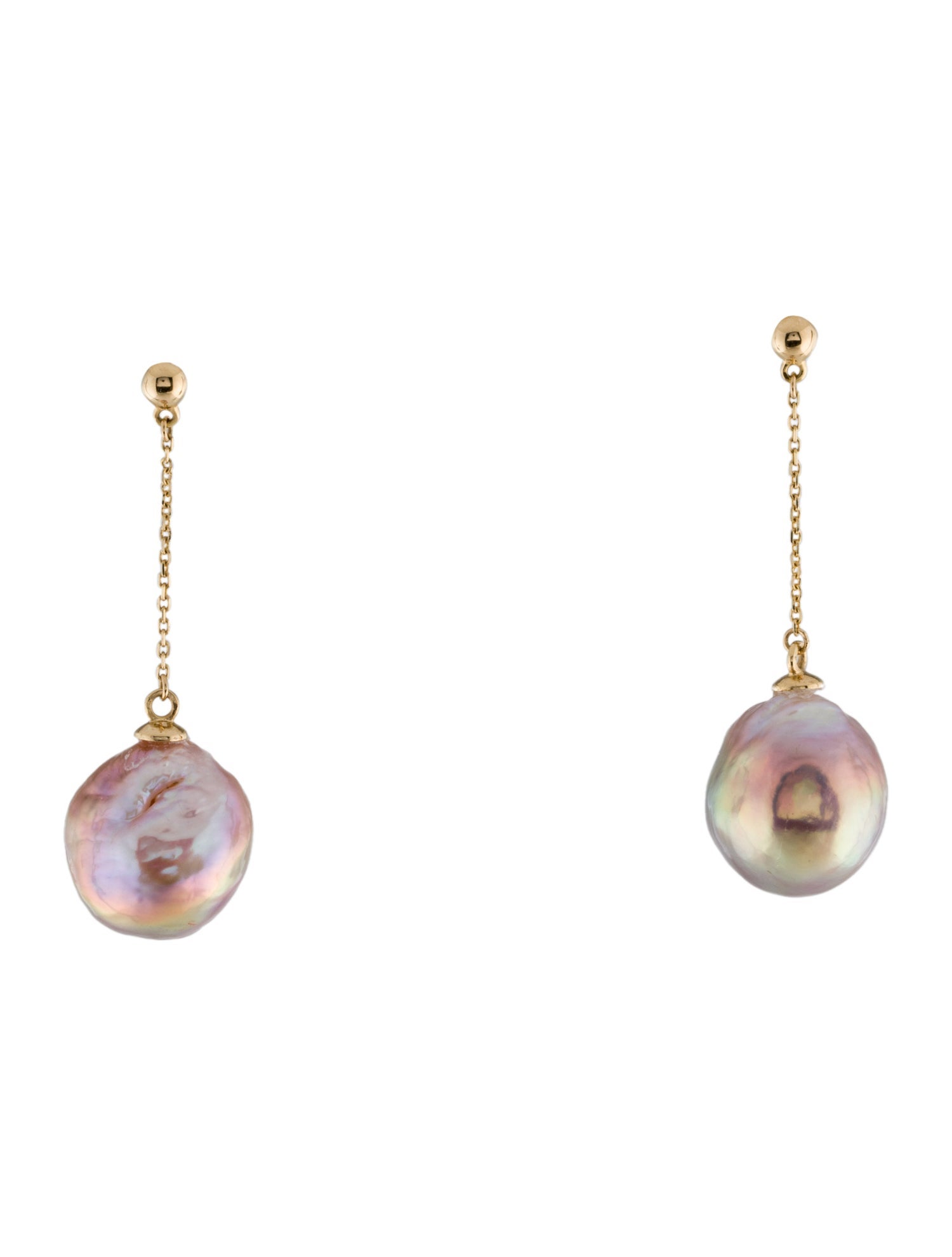 Earrings 18K Pearl Drop Earrings